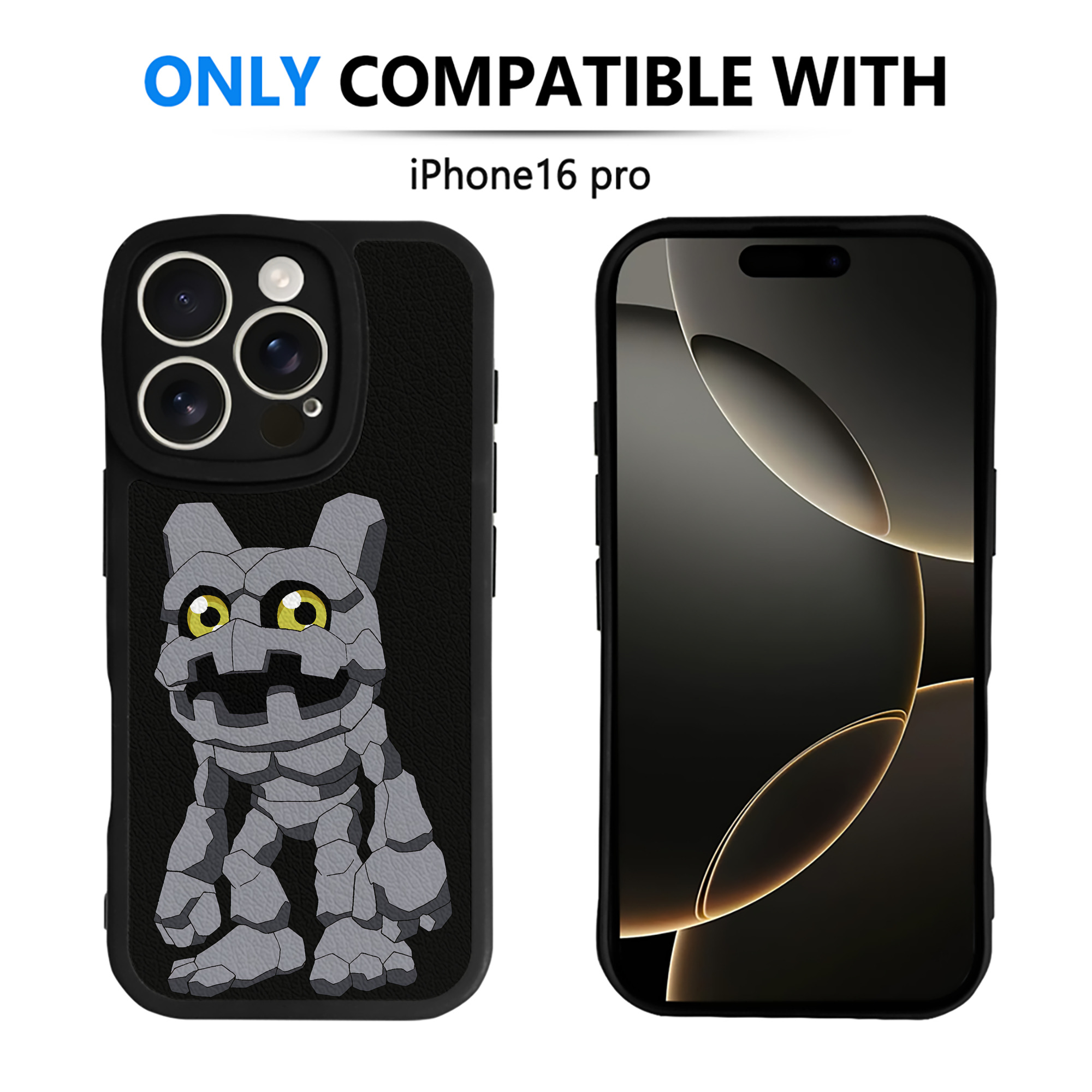 （画像用） Digimon デジタルモンスター/デジモン 【iPhone 16シリーズ対応】シリコンスマホケース（レザー調） 材質：シリコン